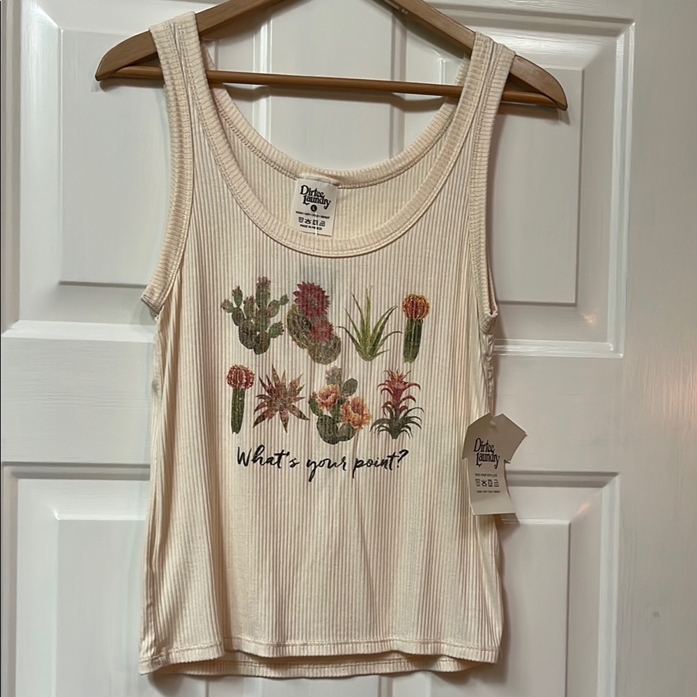Dirtee Laundry Fitted Graphic Tank Top
